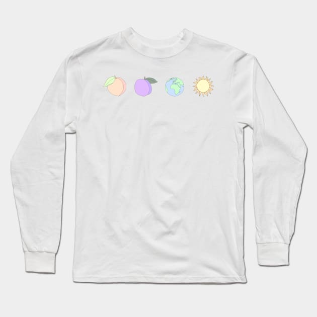 the front bottoms - peach Long Sleeve T-Shirt by tonguetied